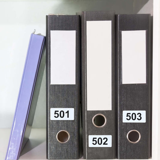 DGBDPACK Consecutively Numbered Labels, 2" x 1" Inch Self-Adhesive Vinyl Inventory Numbered Sticker