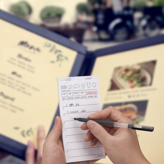 DGBDPACK 6 Guest Checks for Servers, Server Note Pads, Waiter Checkbook, Waitress Notepad for Restaurants