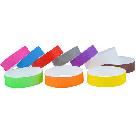 DGBDPACK 100 Wristbands, 1-100 Consecutive Numbers Waterproof Tearproof Wrist Straps Admission Bracelets Tickets (Assorted)